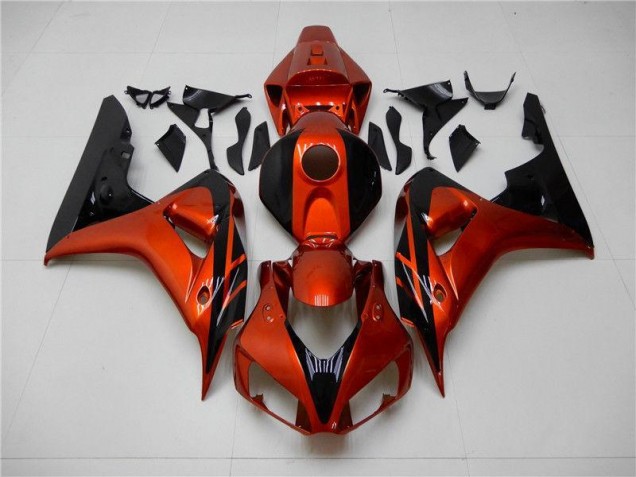 Naranja Negro Carenado Moto CBR 1000 RR 06-07 Naranja Negro Carenado Moto CBR 1000 RR 06-07
