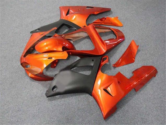 Naranja Negro Carenado Moto R1 00-01 Naranja Negro Carenado Moto R1 00-01