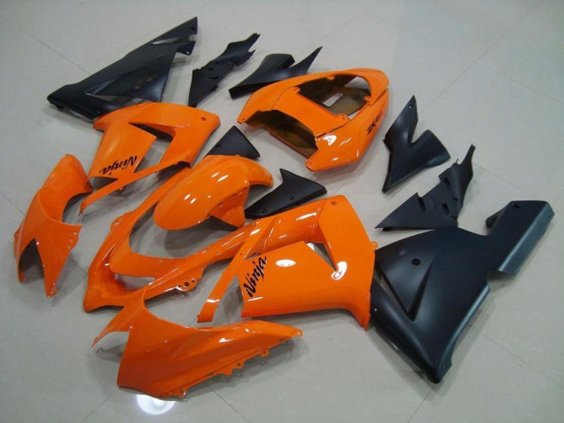Naranja Negro Mate Carenado Moto ZX10R 03-05 Naranja Negro Mate Carenado Moto ZX10R 03-05