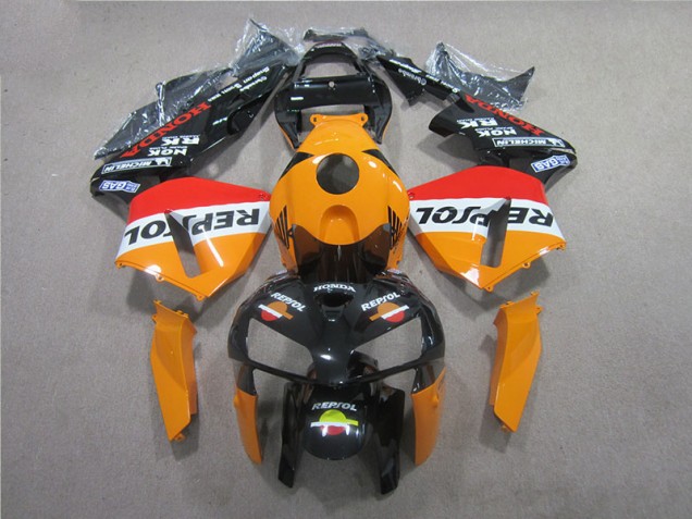 Naranja Negro Repsol Kits Completo Carenado Moto ABS CBR 600 RR 05-06 Naranja Negro Repsol Kits Completo Carenado Moto ABS CBR 600 RR 05-06
