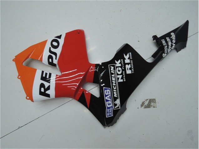 Naranja Rojo Negro Repsol Carenado Moto CBR 600 RR 03-04 Naranja Rojo Negro Repsol Carenado Moto CBR 600 RR 03-04