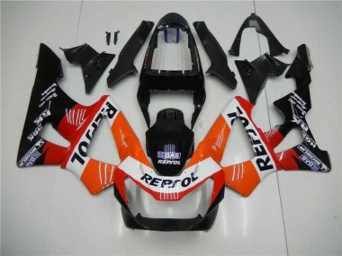Naranja Rojo Negro Repsol Carenado Moto CBR 900 RR 929RR 00-01