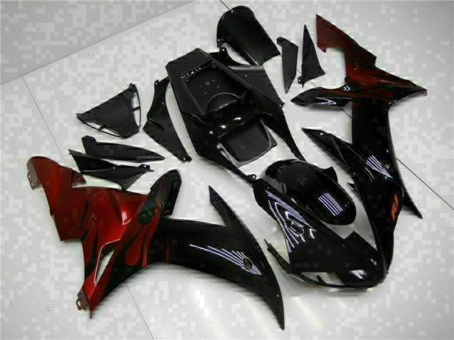 Negro ABS Moto Plásticos R1 02-03 Negro ABS Moto Plásticos R1 02-03