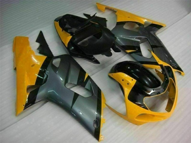 Negro Amarillo Carenado Moto GSXR 600 / 750 K1 K2 K3 01-03 Negro Amarillo Carenado Moto GSXR 600 / 750 K1 K2 K3 01-03