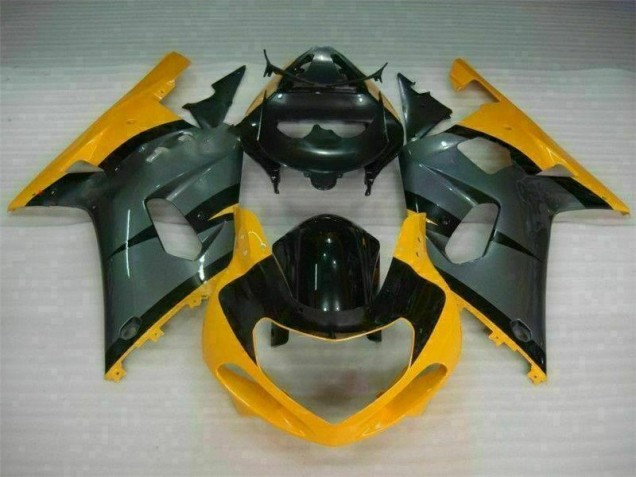 Negro Amarillo Carenado Moto GSXR 600 / 750 K1 K2 K3 01-03 Negro Amarillo Carenado Moto GSXR 600 / 750 K1 K2 K3 01-03