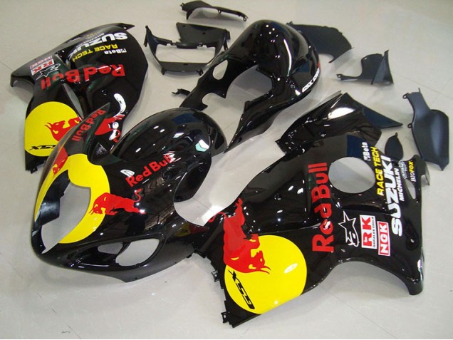 Negro Amarillo Red Bull Carenado Moto GSXR 1300 Hayabusa 96-07 Negro Amarillo Red Bull Carenado Moto GSXR 1300 Hayabusa 96-07
