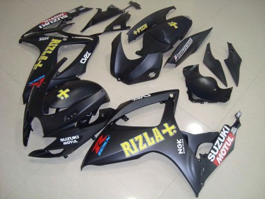 Negro Amarillo Rizla Carenado Moto GSXR 750 K6 06-07
