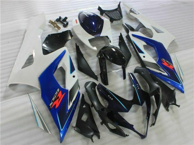 Negro Azul Blanco Carenado Moto GSXR 1000 K5 05-06 Negro Azul Blanco Carenado Moto GSXR 1000 K5 05-06