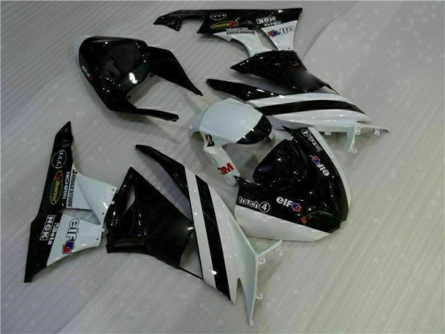 Negro Blanco 3M Touch4 Inyección Kit Carenado Moto ZX6R 09-12 Negro Blanco 3M Touch4 Inyección Kit Carenado Moto ZX6R 09-12