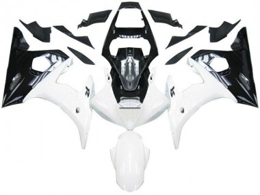 Negro Blanco Carenado Moto R6 03-05