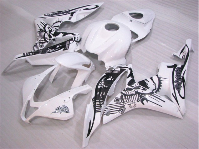 Negro Blanco Carrocería Motocicletas CBR 600 RR 07-08 Negro Blanco Carrocería Motocicletas CBR 600 RR 07-08
