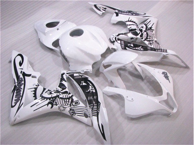 Negro Blanco Carrocería Motocicletas CBR 600 RR 07-08 Negro Blanco Carrocería Motocicletas CBR 600 RR 07-08