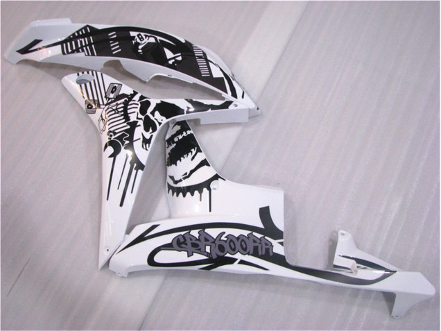 Negro Blanco Carrocería Motocicletas CBR 600 RR 07-08 Negro Blanco Carrocería Motocicletas CBR 600 RR 07-08