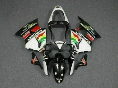 Negro Blanco Eurobet Carenado Moto ZX6R 00-02