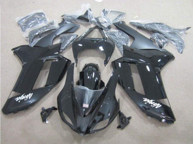Negro Blanco Kit Completo Carenado Moto ZX6R 07-08 Negro Blanco Kit Completo Carenado Moto ZX6R 07-08