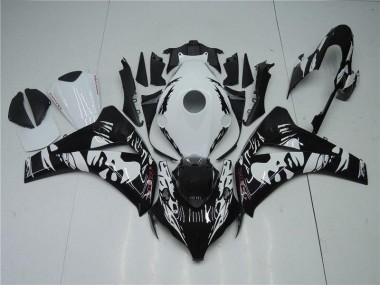 Negro Blanco Kits Completo Carenado Moto ABS CBR 1000 RR 08-11