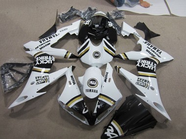 Negro Blanco Lucky Strike Carenado Moto R1 04-06