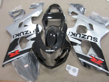 Negro Blanco Moto Plástico GSXR 750 K4 04-05