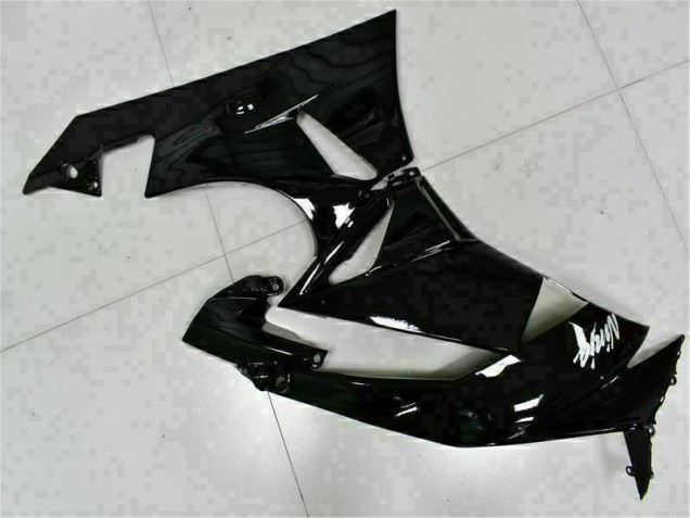 Negro Blanco Ninja Carenado Moto ZX6R 09-12 Negro Blanco Ninja Carenado Moto ZX6R 09-12