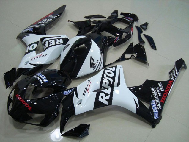 Negro Blanco Repsol Carenado Moto CBR 1000 RR 06-07 Negro Blanco Repsol Carenado Moto CBR 1000 RR 06-07