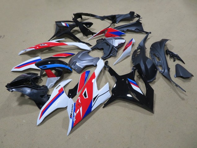 Negro Blanco Rojo Azul Kit Carenado ABS Completo S1000RR 19-21 Negro Blanco Rojo Azul Kit Carenado ABS Completo S1000RR 19-21