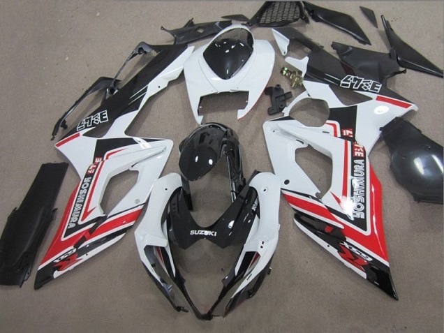 Negro Blanco Rojo Carenado Moto GSXR 1000 K5 05-06 Negro Blanco Rojo Carenado Moto GSXR 1000 K5 05-06