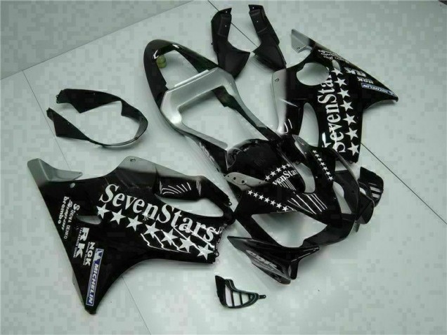 Negro Blanco SevenStarss Carenado Moto CBR 600 F4i 01-03 Negro Blanco SevenStarss Carenado Moto CBR 600 F4i 01-03