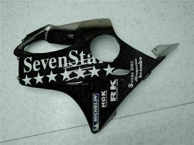 Negro Blanco SevenStarss Carenado Moto CBR 600 F4i 01-03 Negro Blanco SevenStarss Carenado Moto CBR 600 F4i 01-03