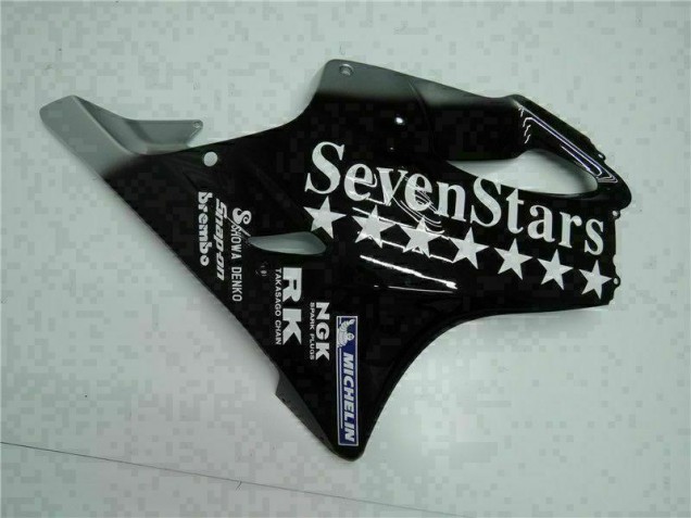 Negro Blanco SevenStarss Carenado Moto CBR 600 F4i 01-03 Negro Blanco SevenStarss Carenado Moto CBR 600 F4i 01-03