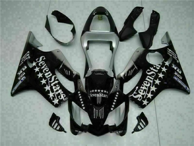 Negro Blanco SevenStarss Carenado Moto CBR 600 F4i 01-03 Negro Blanco SevenStarss Carenado Moto CBR 600 F4i 01-03