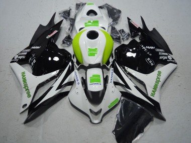 Negro Blanco Verde Hannspree ABS Kits Carenado Moto CBR 600 RR 09-12