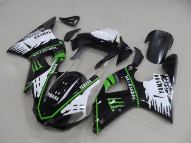 Negro Blanco Verde Monster Kits Carenado Moto R1 00-01