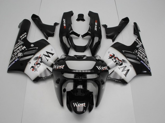 Negro Blanco West Carenado Moto ZX9R 94-97 Negro Blanco West Carenado Moto ZX9R 94-97