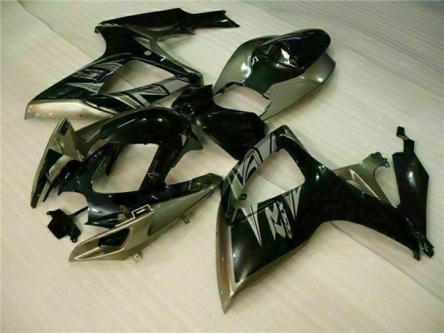 Negro Gris Kit Carenado Moto GSXR 600 / 750 K6 06-07 Negro Gris Kit Carenado Moto GSXR 600 / 750 K6 06-07