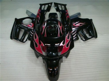 Negro Inyección Kit Carenado Moto CBR 600 F3 95-98