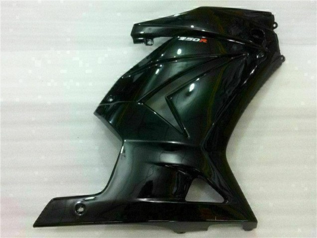 Negro Kit ABS Carenado Motocicleta EX250 08-12 Negro Kit ABS Carenado Motocicleta EX250 08-12