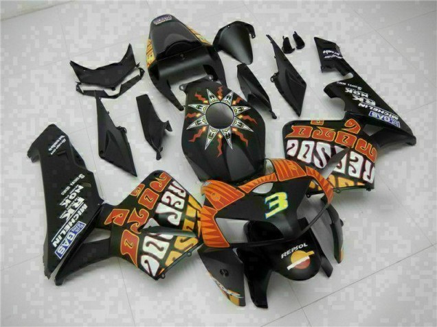 Negro Kit Completo Carenado Moto CBR 600 RR 05-06 Negro Kit Completo Carenado Moto CBR 600 RR 05-06
