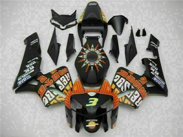 Negro Kit Completo Carenado Moto CBR 600 RR 05-06 Negro Kit Completo Carenado Moto CBR 600 RR 05-06