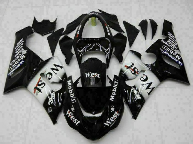 Negro Kit Completo Carenado Moto ZX6R 05-06 Negro Kit Completo Carenado Moto ZX6R 05-06