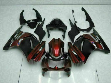 Negro Kits ABS Carenado Motocicleta EX250 08-12