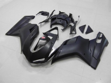 Negro Mate Negro Pegatinas Carenado Moto Ducati 848 1098 1198 07-14