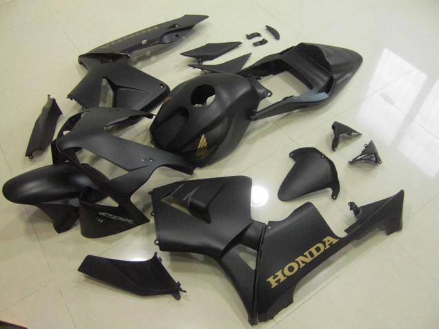 Negro Mate Oro Carenado Moto CBR 600 RR 03-04 Negro Mate Oro Carenado Moto CBR 600 RR 03-04