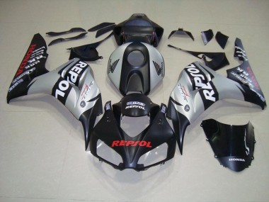 Negro Mate Plata Repsol Kits Carenado Moto CBR 1000 RR 06-07