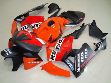Negro Mate Repsol Carrera Carenado Moto CBR 600 RR 05-06