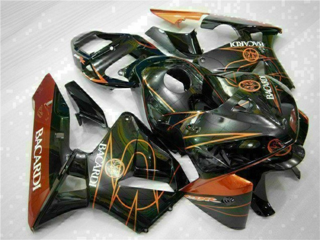 Negro Naranja BACARDI Carenado Moto CBR 600 RR 05-06 Negro Naranja BACARDI Carenado Moto CBR 600 RR 05-06
