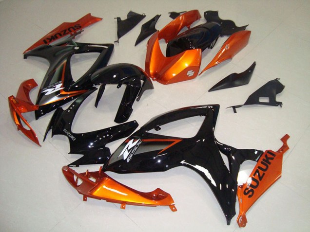 Negro Naranja Kits Completo Carenado Moto ABS GSXR 750 K6 06-07 Negro Naranja Kits Completo Carenado Moto ABS GSXR 750 K6 06-07
