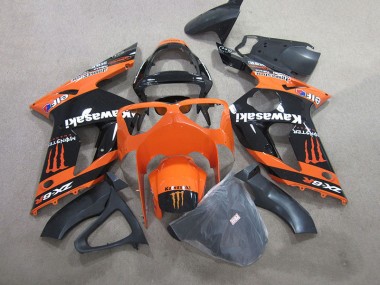Negro Naranja Monster Carenado Moto ZX6R 03-04