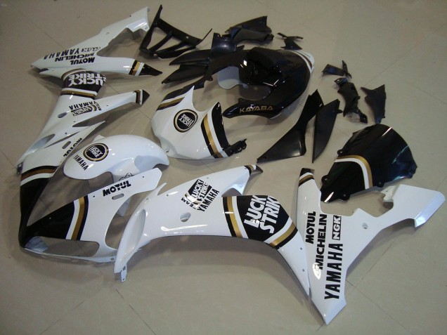 Negro Oro Blanco Carenado Moto R1 04-06