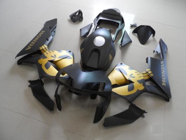 Negro Oro Calcomanías Kit Carenado Moto CBR 600 RR 03-04