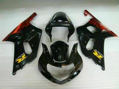 Negro Plástico Moto GSXR 600 / 750 K1 K2 K3 01-03